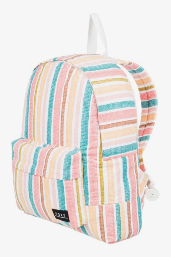 Roxy Sugar Baby Canvas Backpack - Bright White Aloha Stripe