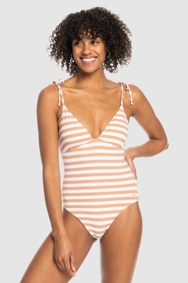 Roxy PT Beach Classics One Piece - Toasted Nut Rapta Stripe