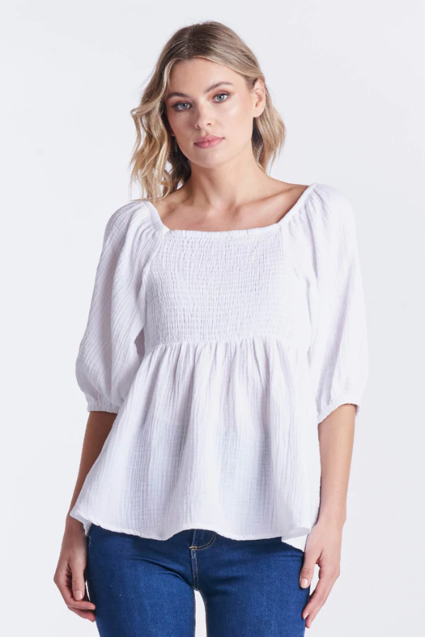 Sass Tilly Top - White
