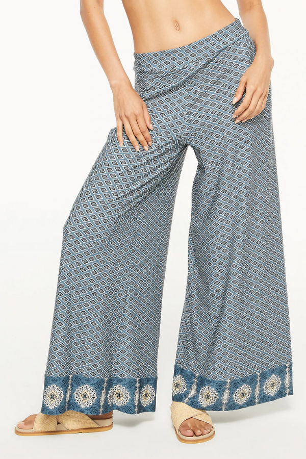 Tigerlily Saydia Alegra Wide Leg Pants- Navy Multi