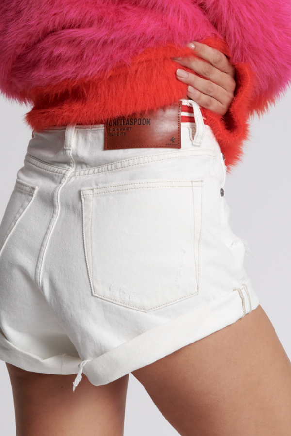 One Teaspoon High Waisted Bandits - Red Line