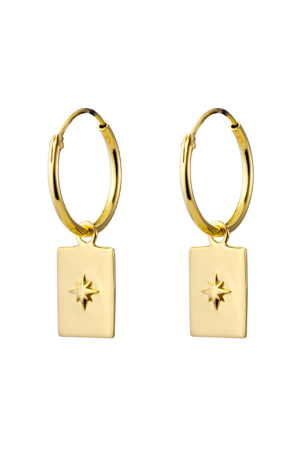 Midsummer Star Gold Celestial Medallion Sleepers