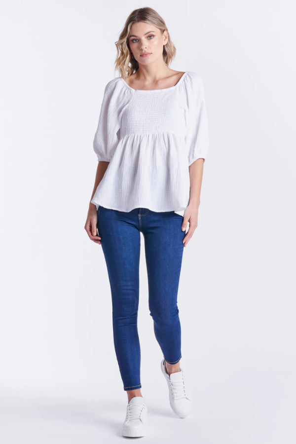 Sass Tilly Top - White