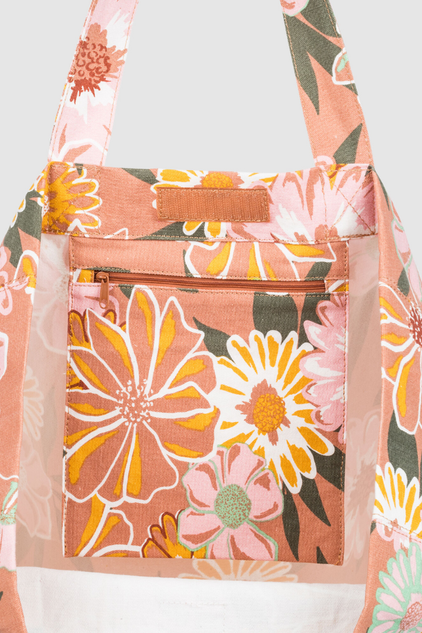Roxy Anti Bad Vibes Printed Bag - Toasted Nut Bloom Boogie