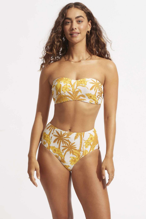 Seafolly Castaway Bustier Bandeau - Tuscan Suns
