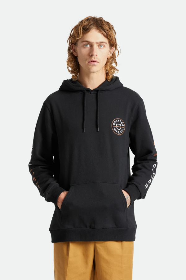 Brixton - Crest Hood- Black