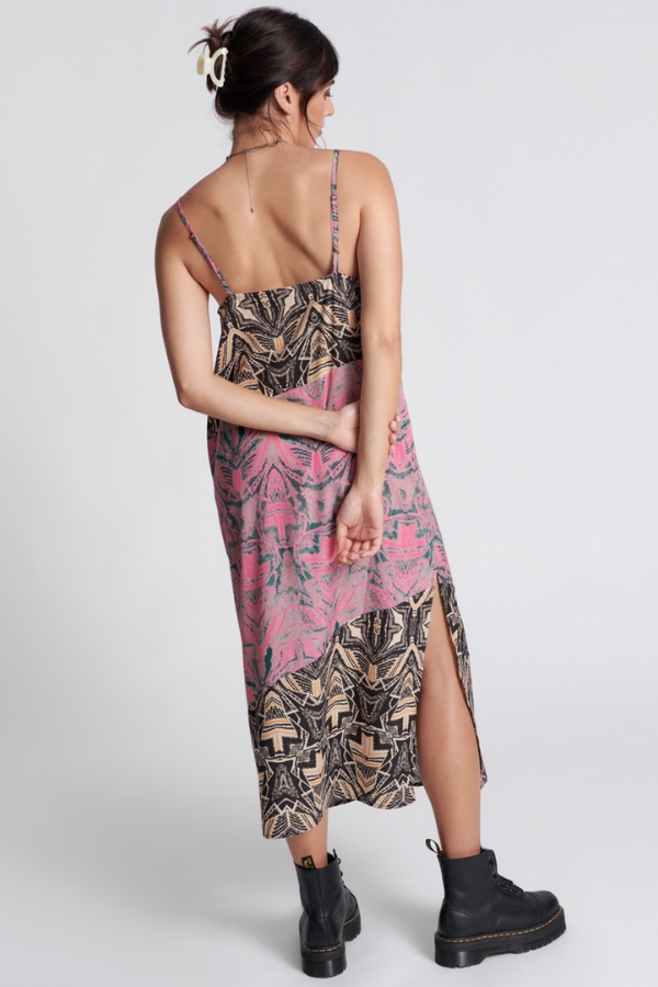 One Teaspoon Long Slip Dress - Kaleidoscope