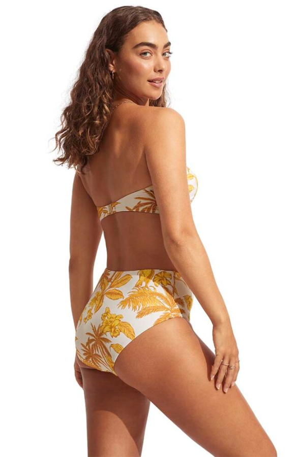 Seafolly Castaway Bustier Bandeau - Tuscan Suns