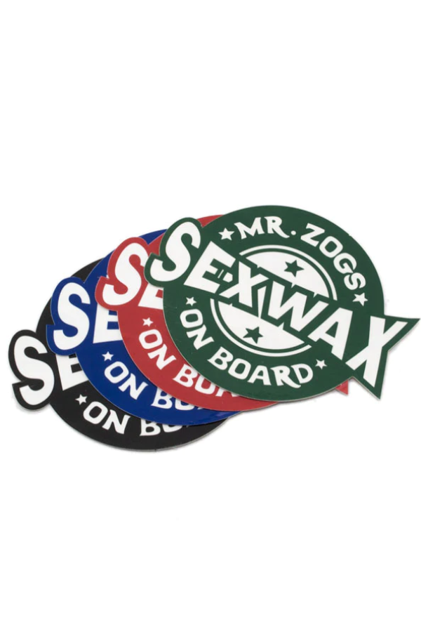 Mr Zoggs Sexwax On Board Sticker 4.5"
