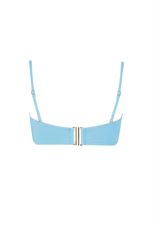 Tigerlily Santa Rosa Devon Knot Bandeau Bikini top- Cornflower