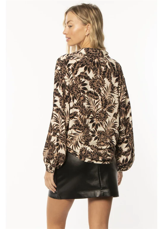 Amuse Society Mercury Woven Top - Seashell