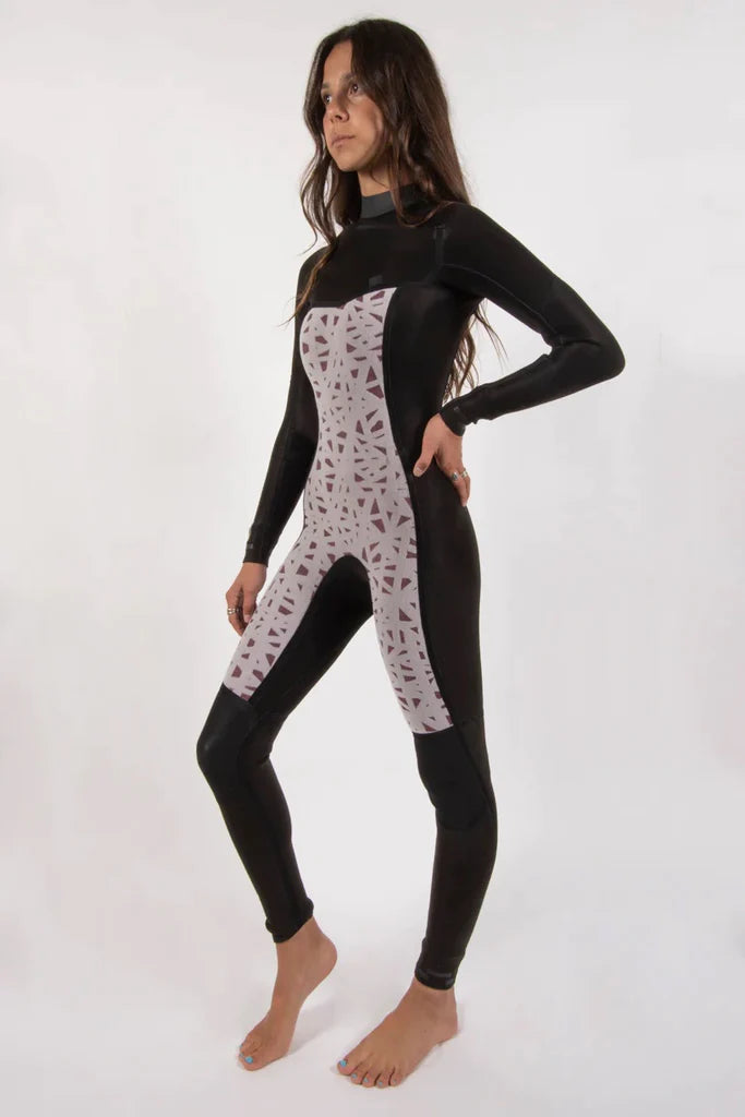Sisstrevolution 7 Seas 4/3 Chest Zip Full Suit - Solid Black