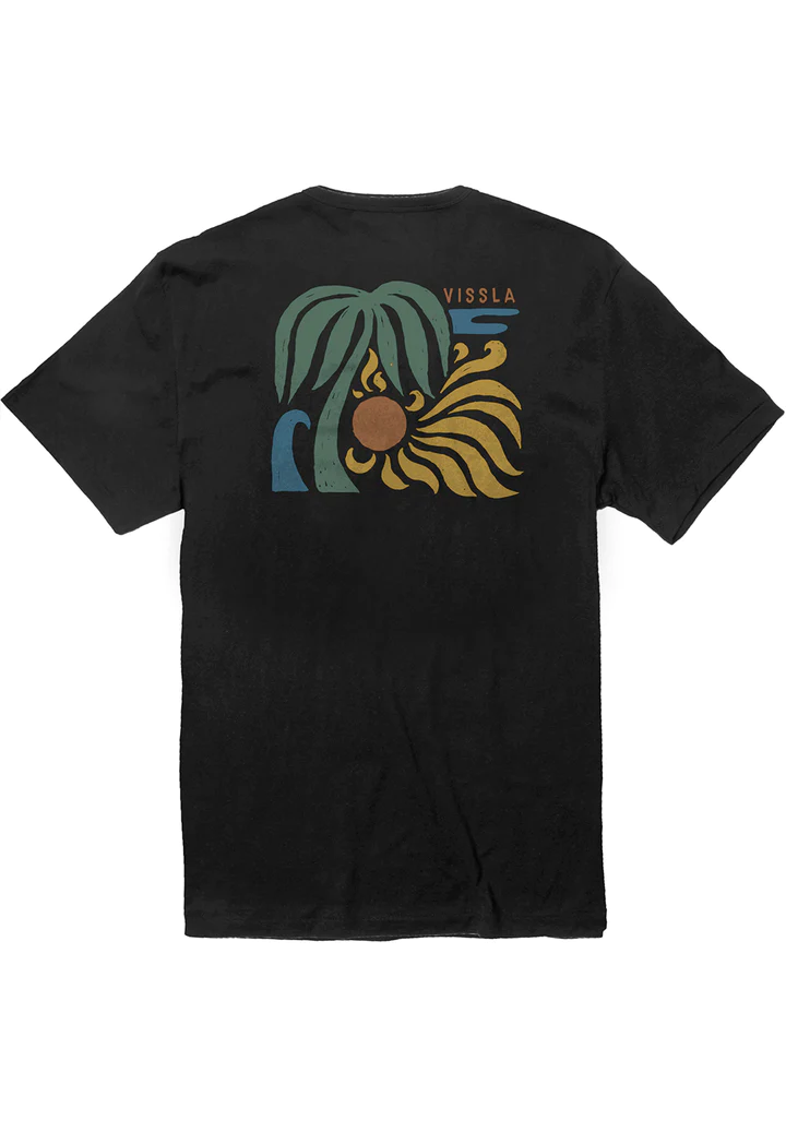 Vissla Sunray SS Organic Tee - Black