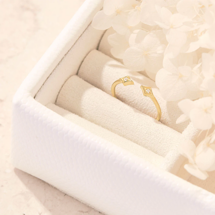 Midsummer Star Allegra White Topaz Ring - Gold
