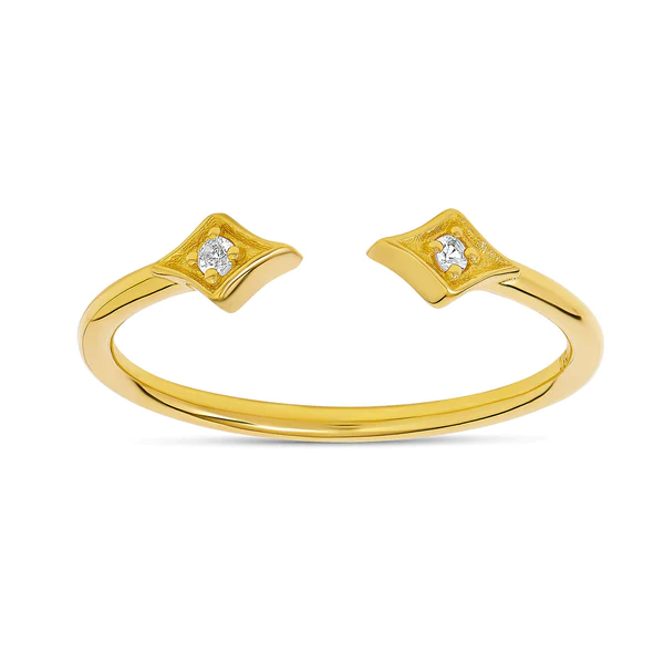Midsummer Star Allegra White Topaz Ring - Gold