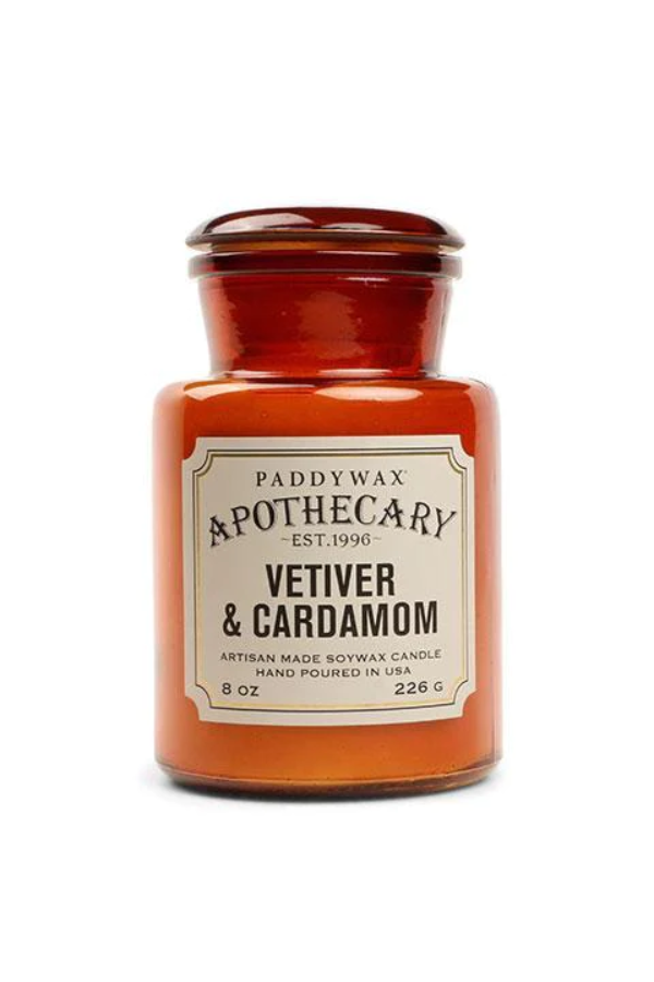 Paddywax Apothecary Glass Candle Vetiver & Cardamom