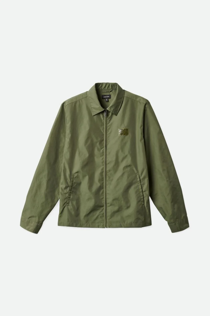 Brixton Utopia Vintage Nylon Jacket - Olive Surplus