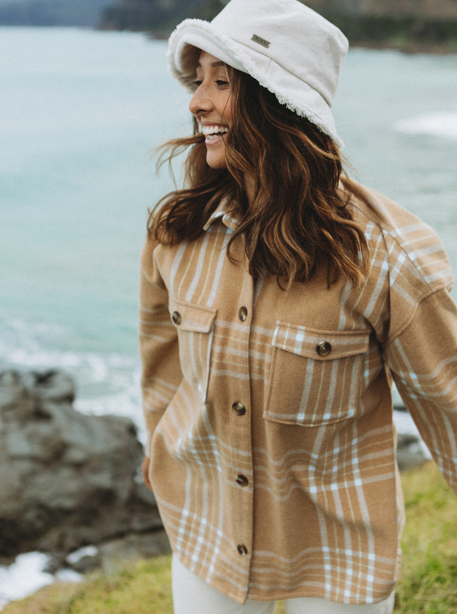 Roxy Check The Swell Jacket - Daybreak Plaid Cork