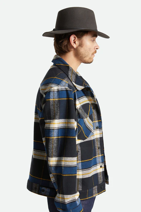 Brixton Wesley Packable Fedora - Washed Black