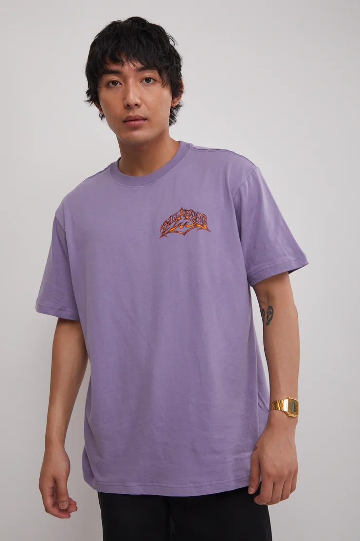 Billabong Vintage Age Diamond Tee - Haze Purple