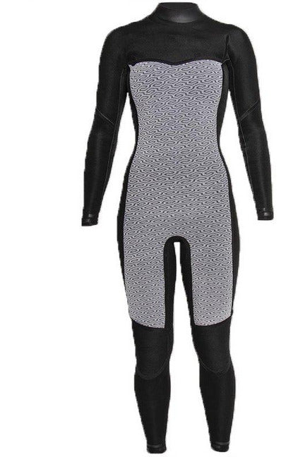 Sisstrevolution 7 Seas 3/2 Chest Zip Full Suit - Solid Black